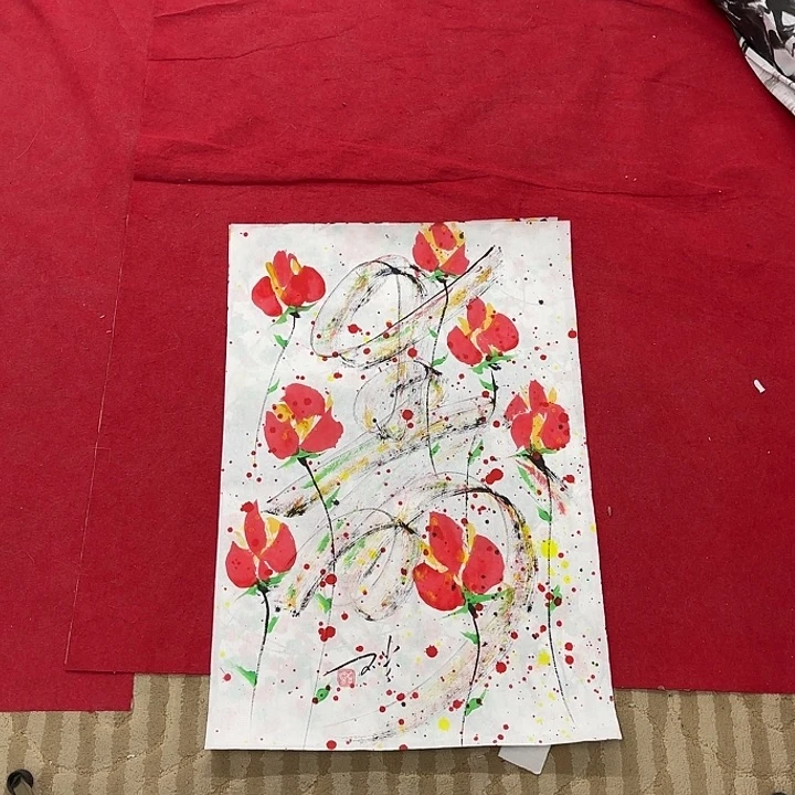 华***展国画花鸟等多种鸟类的