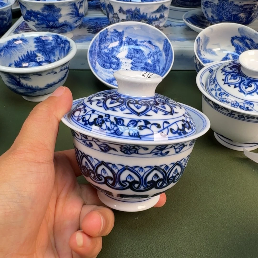 陶景德镇纯手绘茶具圆圆212