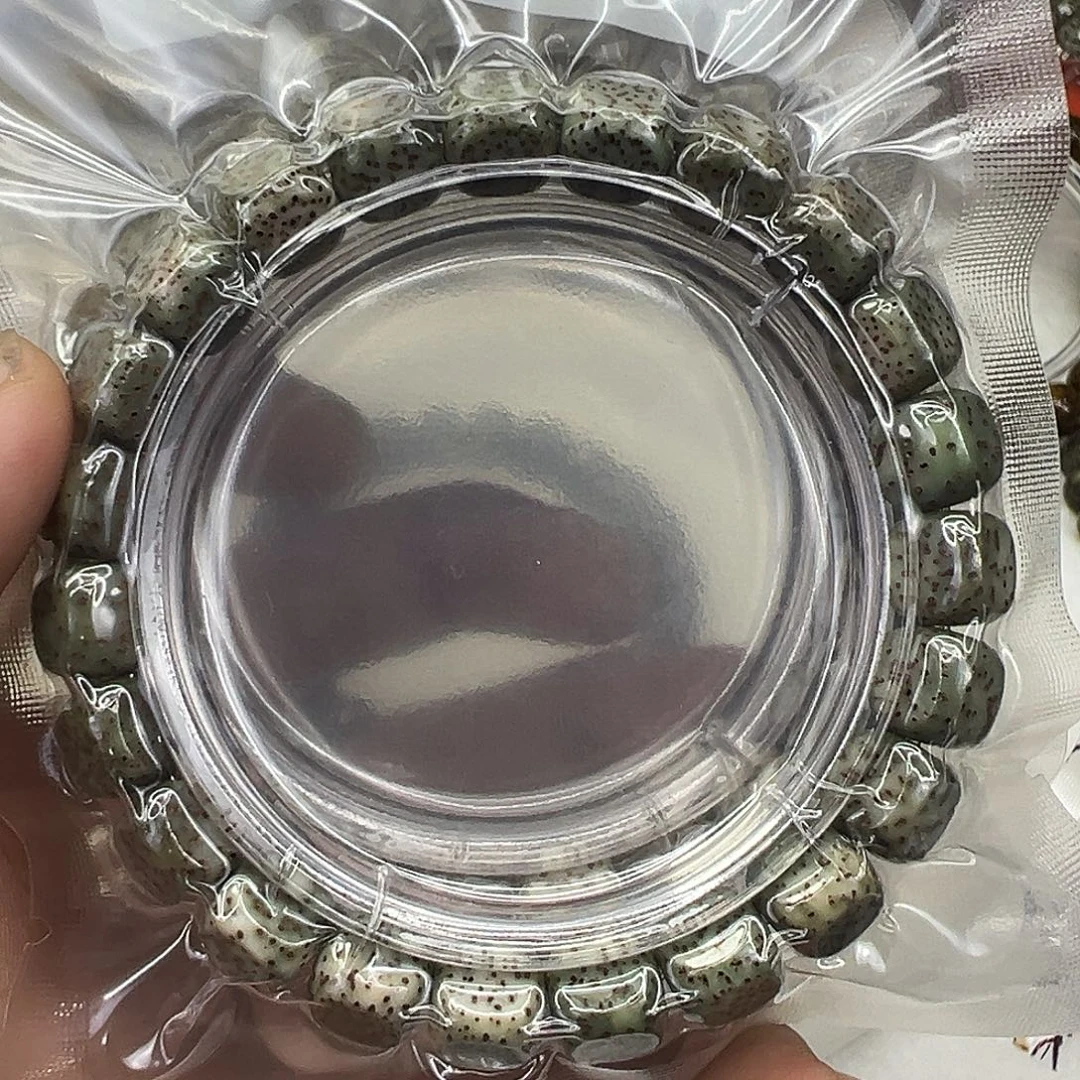 手串星月菩提79绿幽灵星月菩提六方单圈10左右