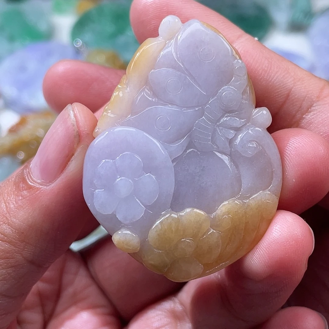 翡翠未镶嵌颈饰翡玉缘翡翠