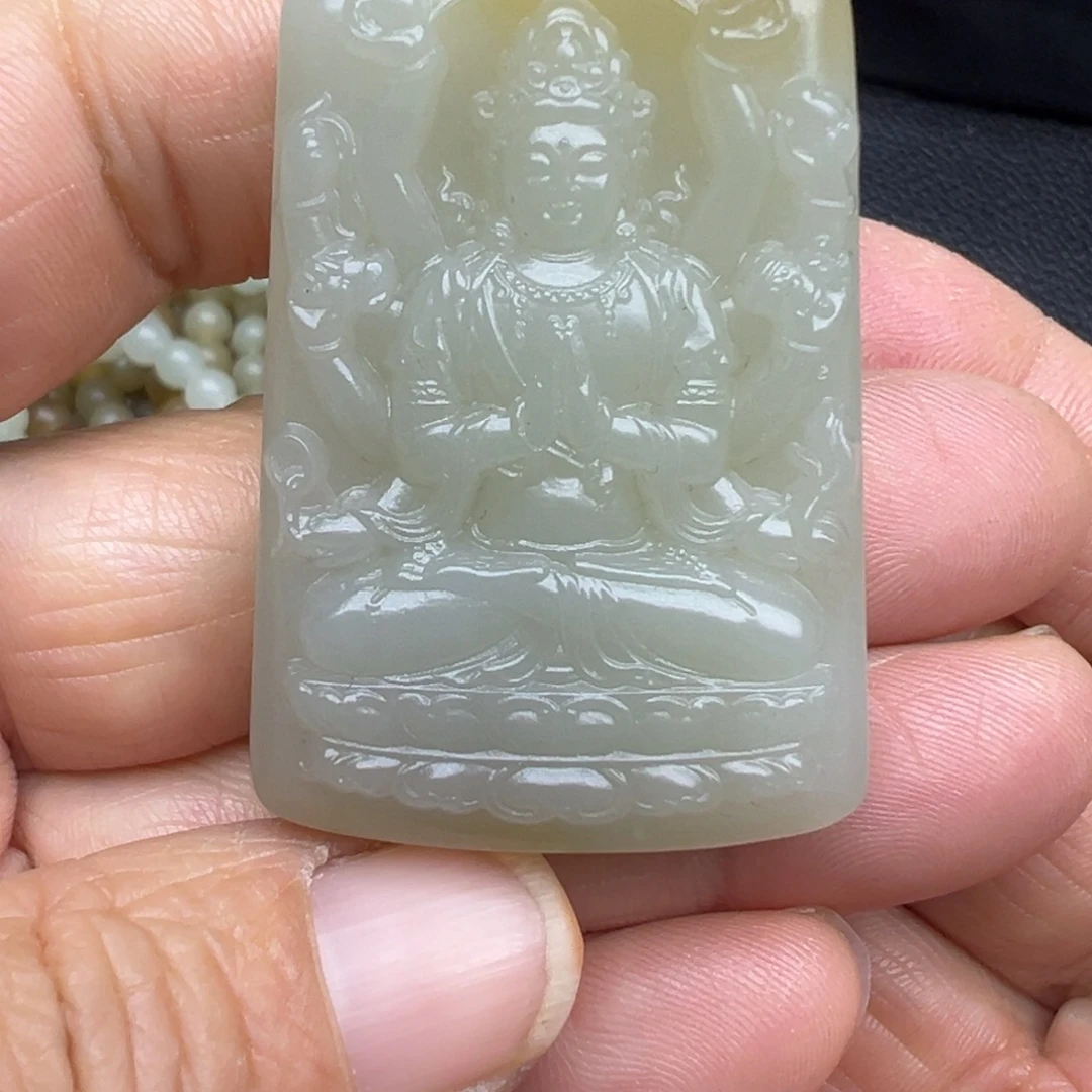 和田玉（糖玉）未镶嵌吊坠(不含链)