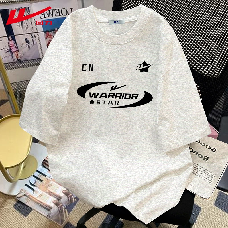 回力夏季休闲小众百搭纯棉短袖T恤女宽松辣妹夏装多巴胺2025新款