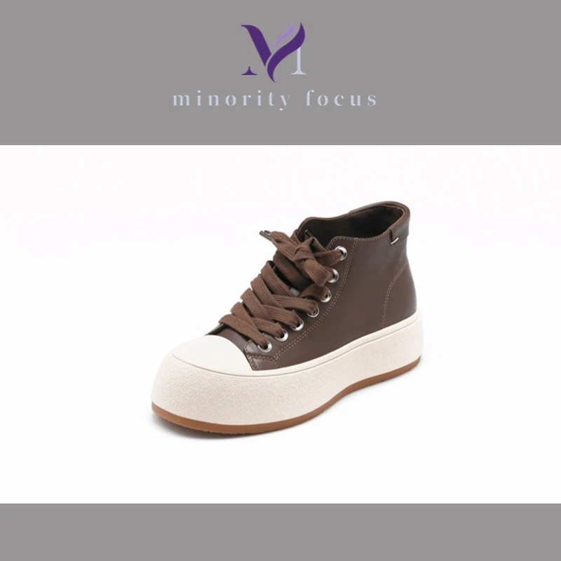 【Minority Focus】复古系带牛皮高帮休闲鞋24-0286-BBS