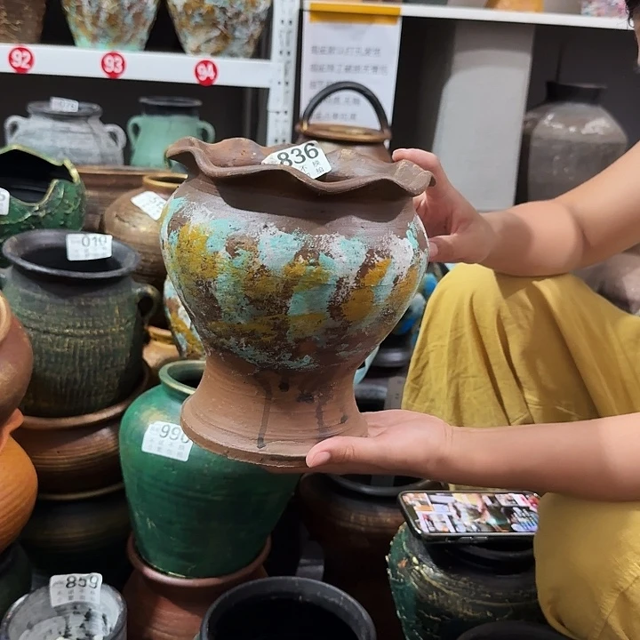 彩绘花边836高度19口径17