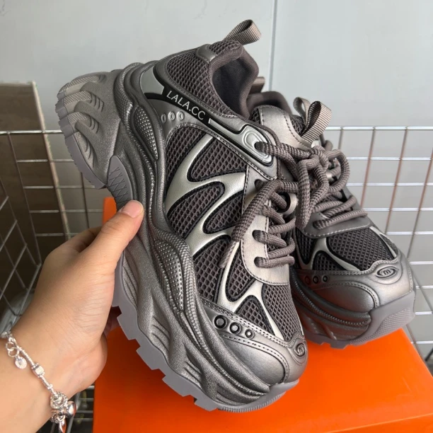 娜娜家7151厚底增高透气百搭休闲老爹鞋