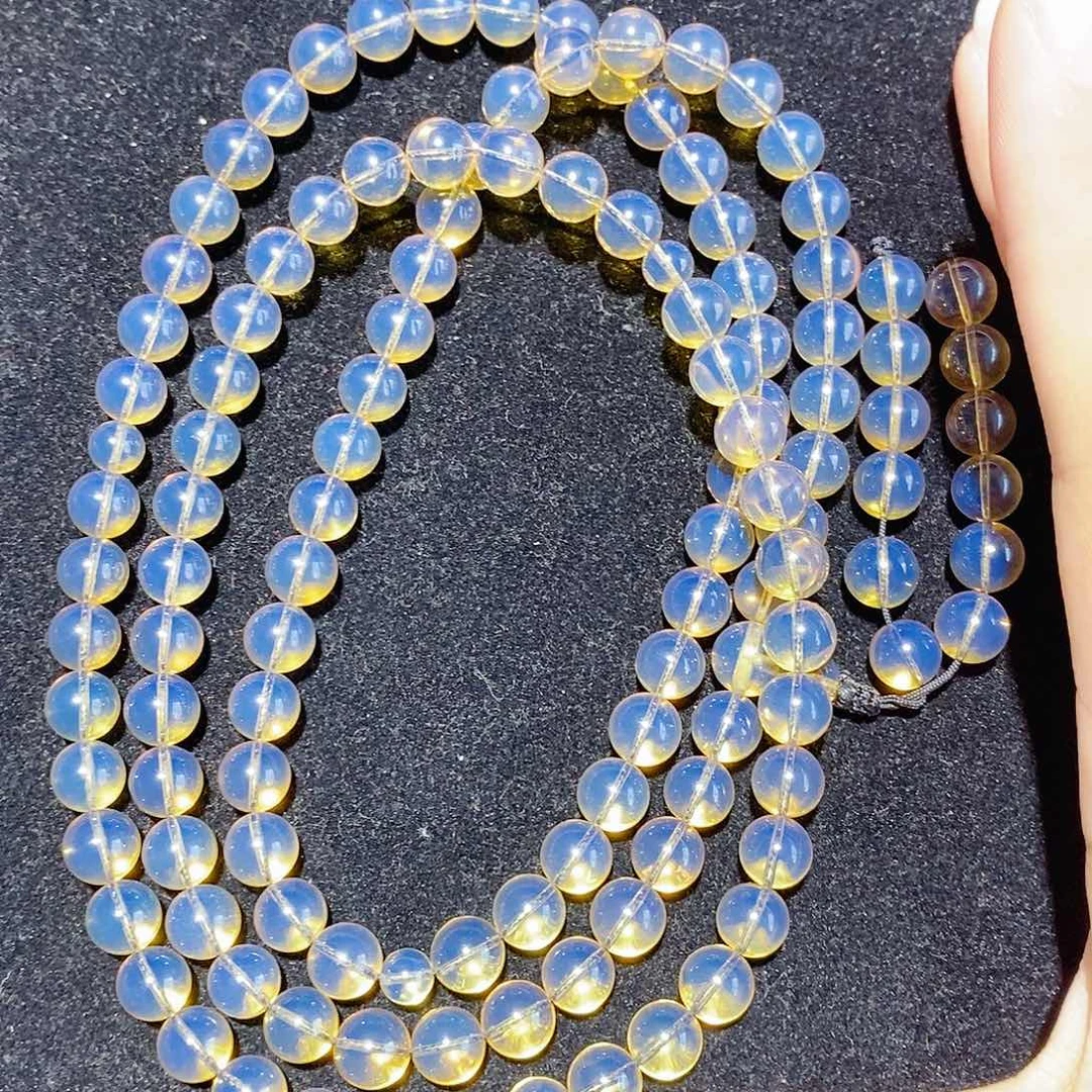 李****蓝珀未镶嵌珠宝奇石8+佛珠108s级