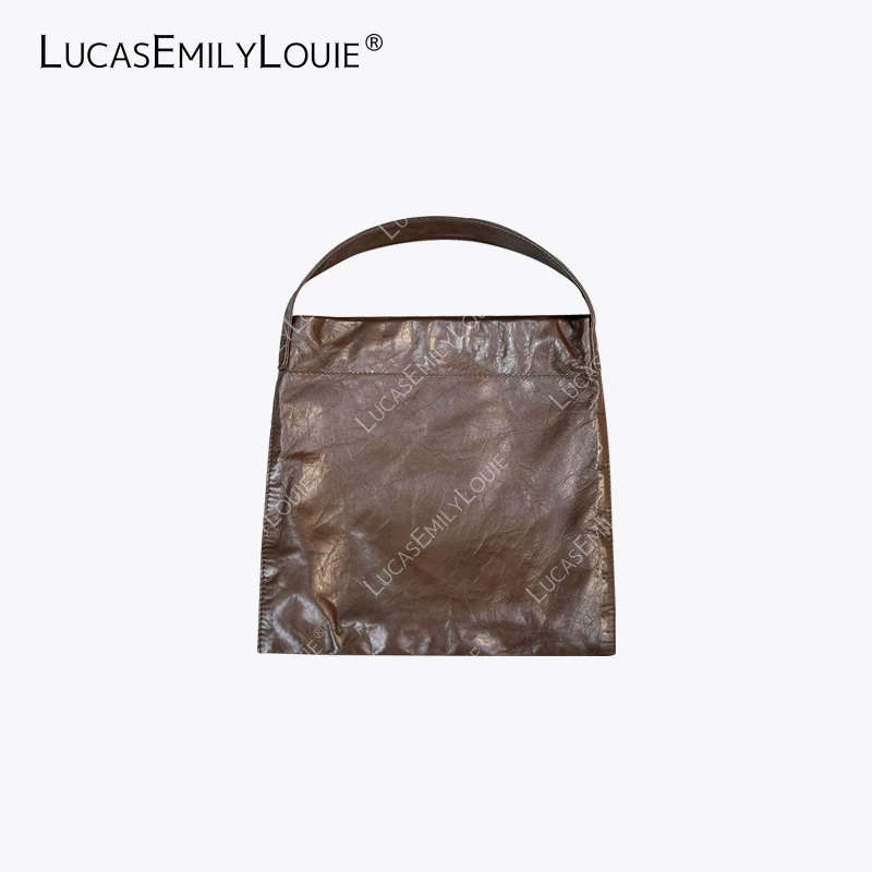 LUCASEMILYLOUIE欢姐0220混种羊皮经典单肩手提托特包240179