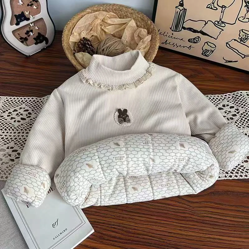 加厚夹棉冬款打底衫