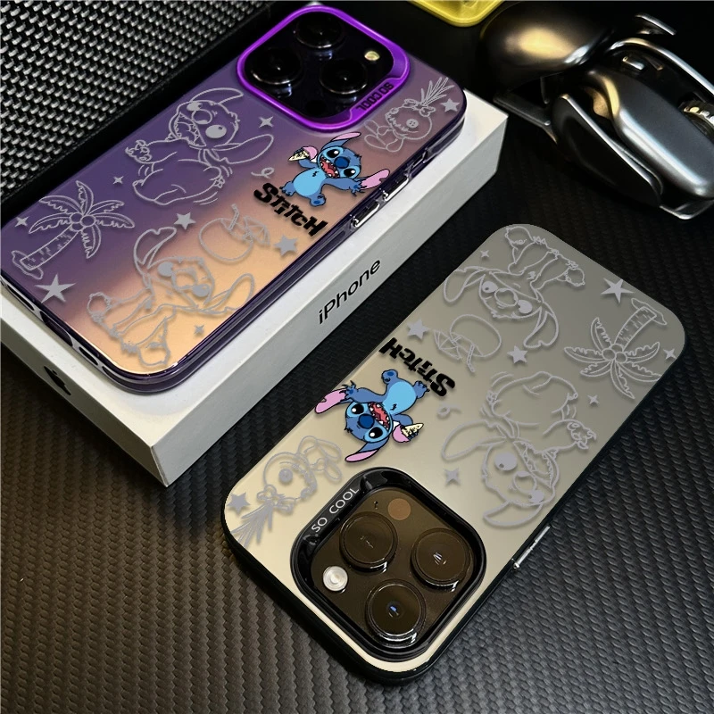 史迪奇印花适用苹果16promax手机壳iPhone15硅胶14保护套17新款12