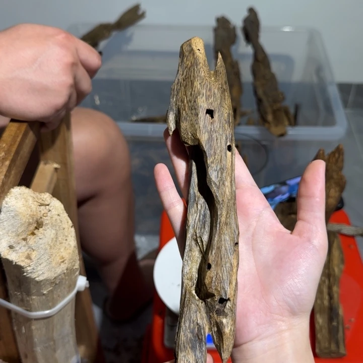 沉香碎屑沉香紫罗兰块料65克