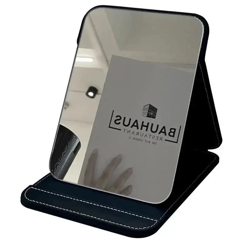 【破损补发】折叠化妆镜镜子桌面梳妆台式办公室可折叠宿舍便携式镜