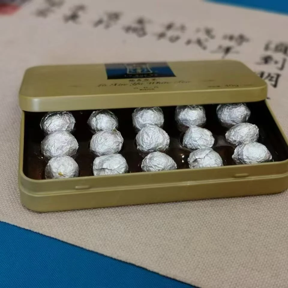 绿雪芽三年陈韵龙珠牡丹40g