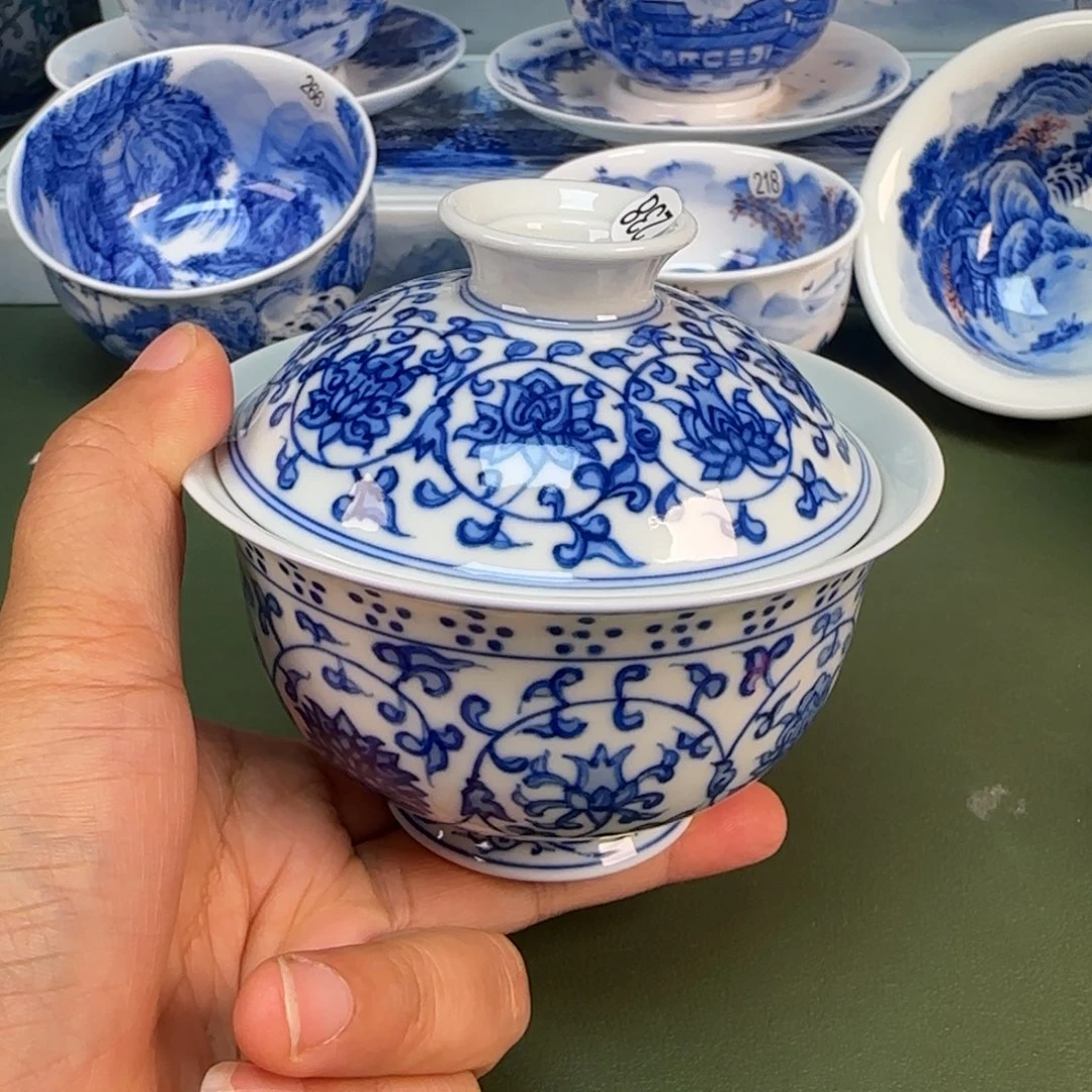 景德镇纯手绘茶具圆圆238