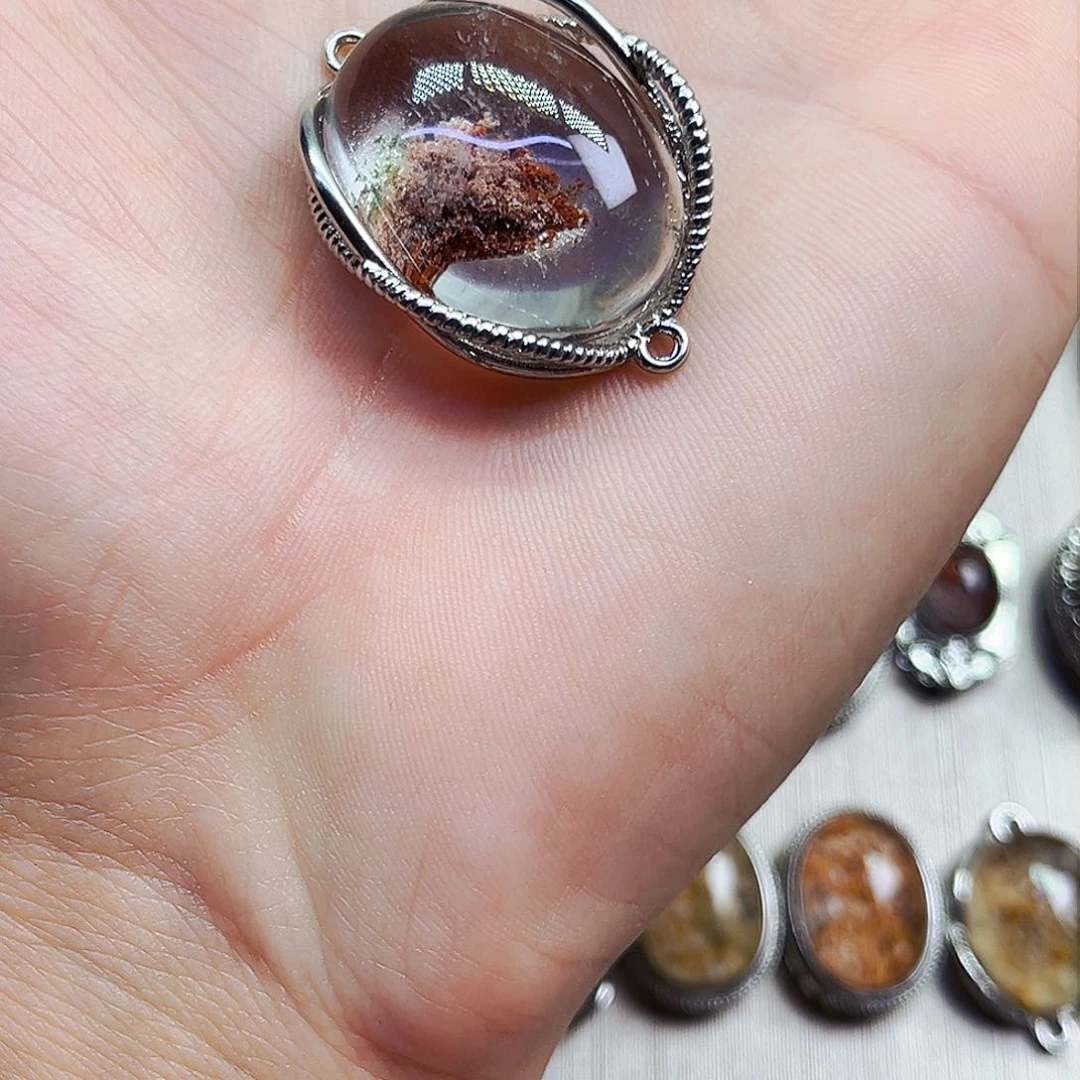 水晶戒指银S800镀金镶嵌刘*馨