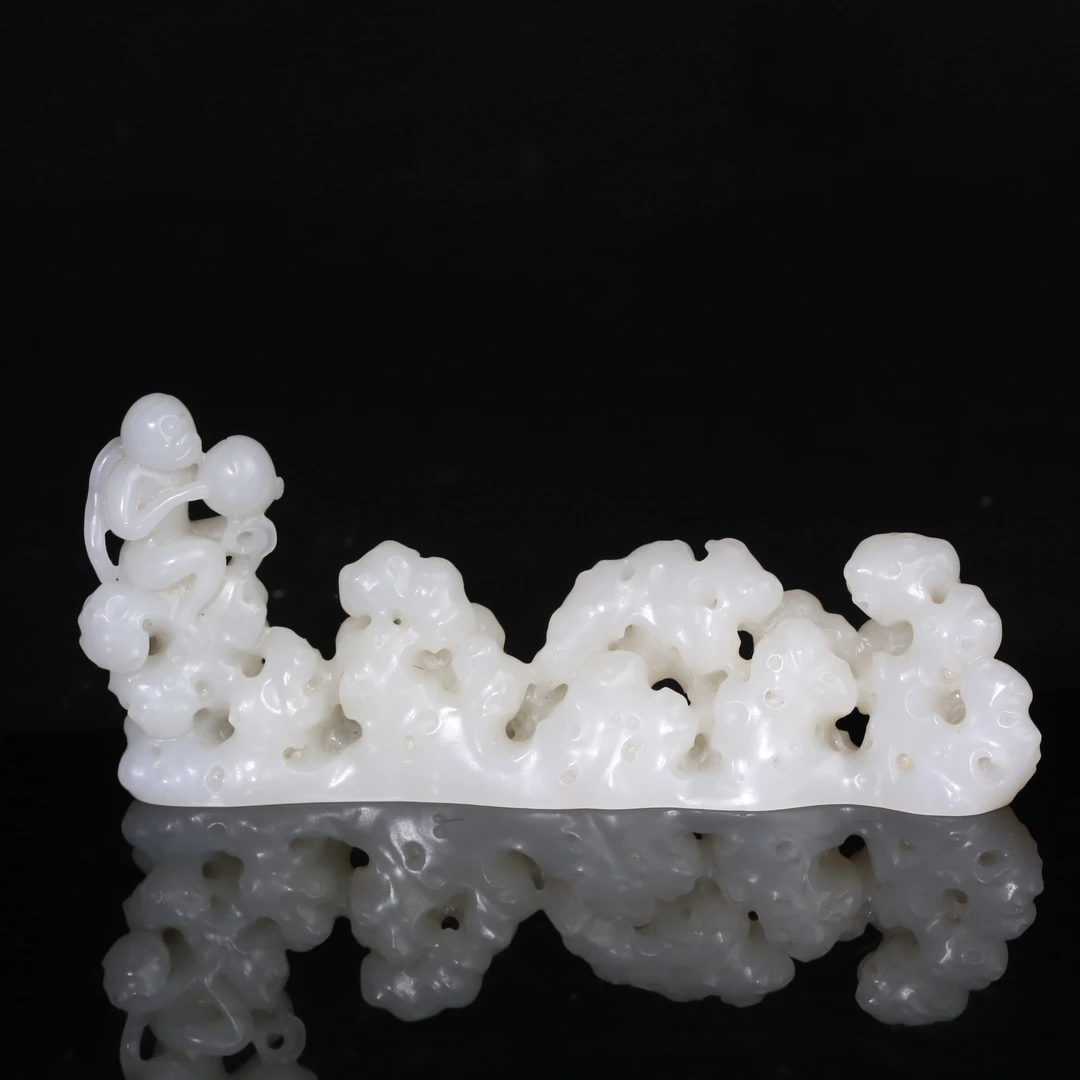 二十世纪和田白玉辈辈封侯文房笔架山ZDW2506034041