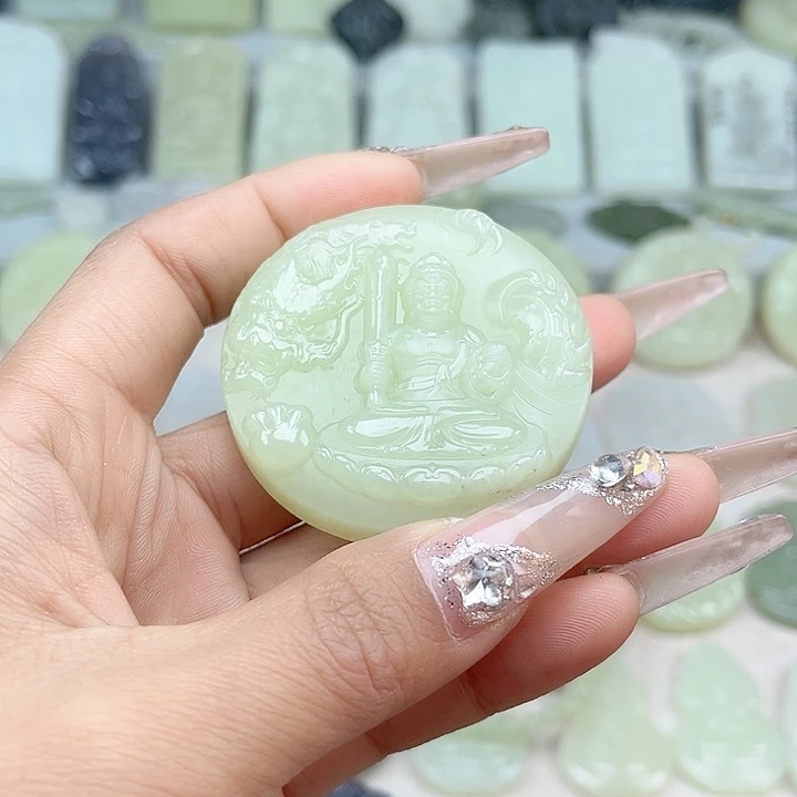 朵***朵和田玉未镶嵌颈饰