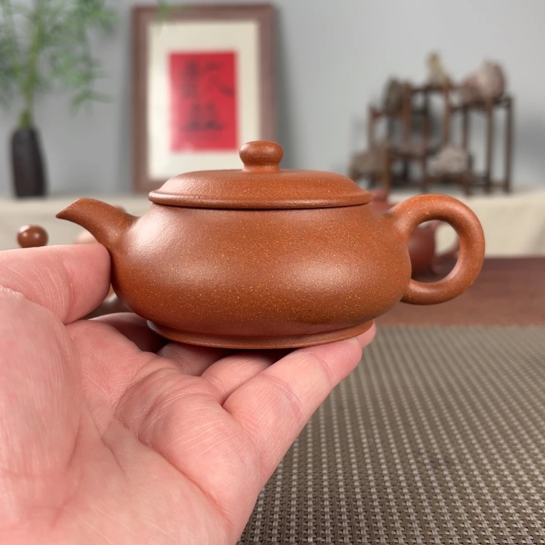 紫砂茶壶黄龙山原矿紫砂壶160