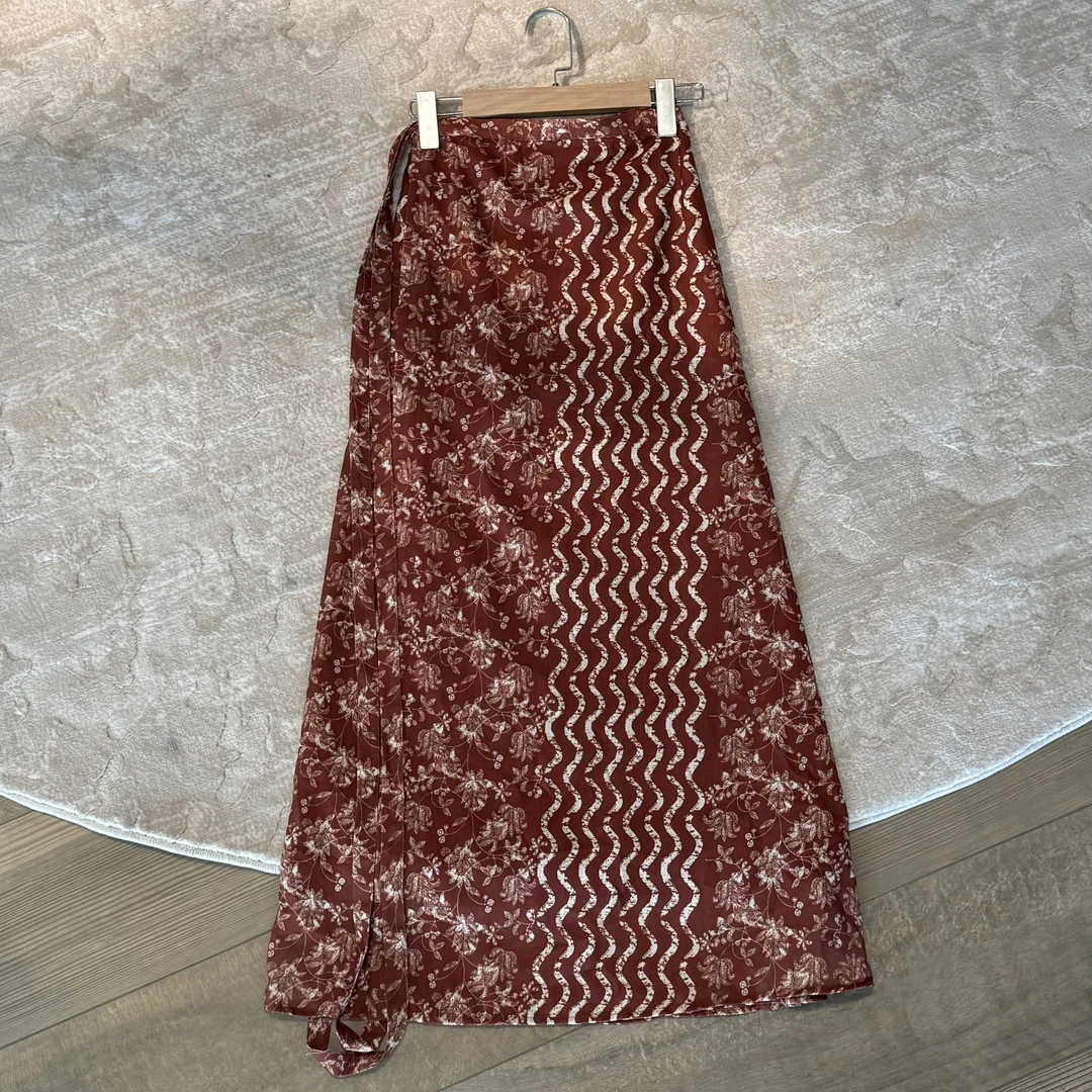 【大头韦韦】夏日限定【清风】定位印花裹裙785034