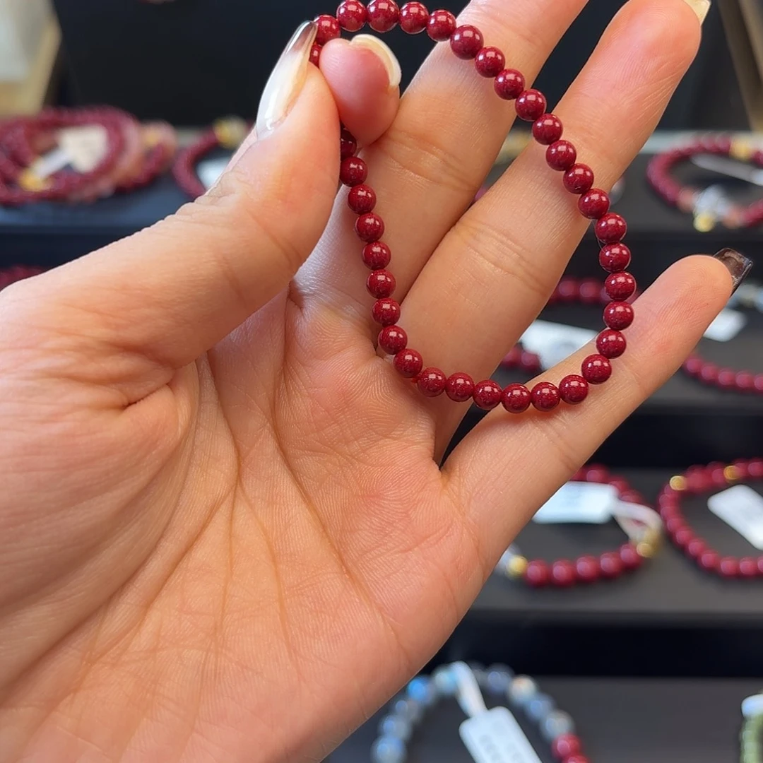 又***叕天然辰砂朱砂手串1111
