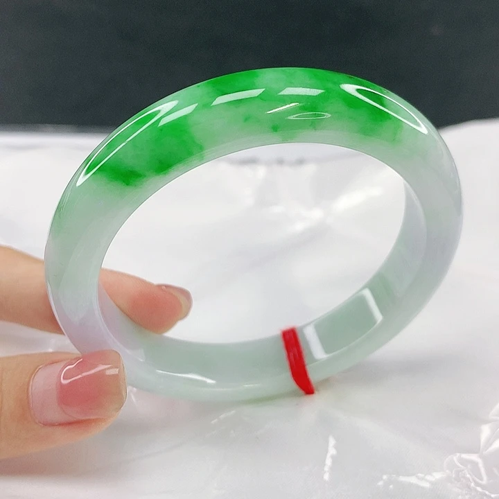 翡翠未镶嵌手镯圈56.6，19012