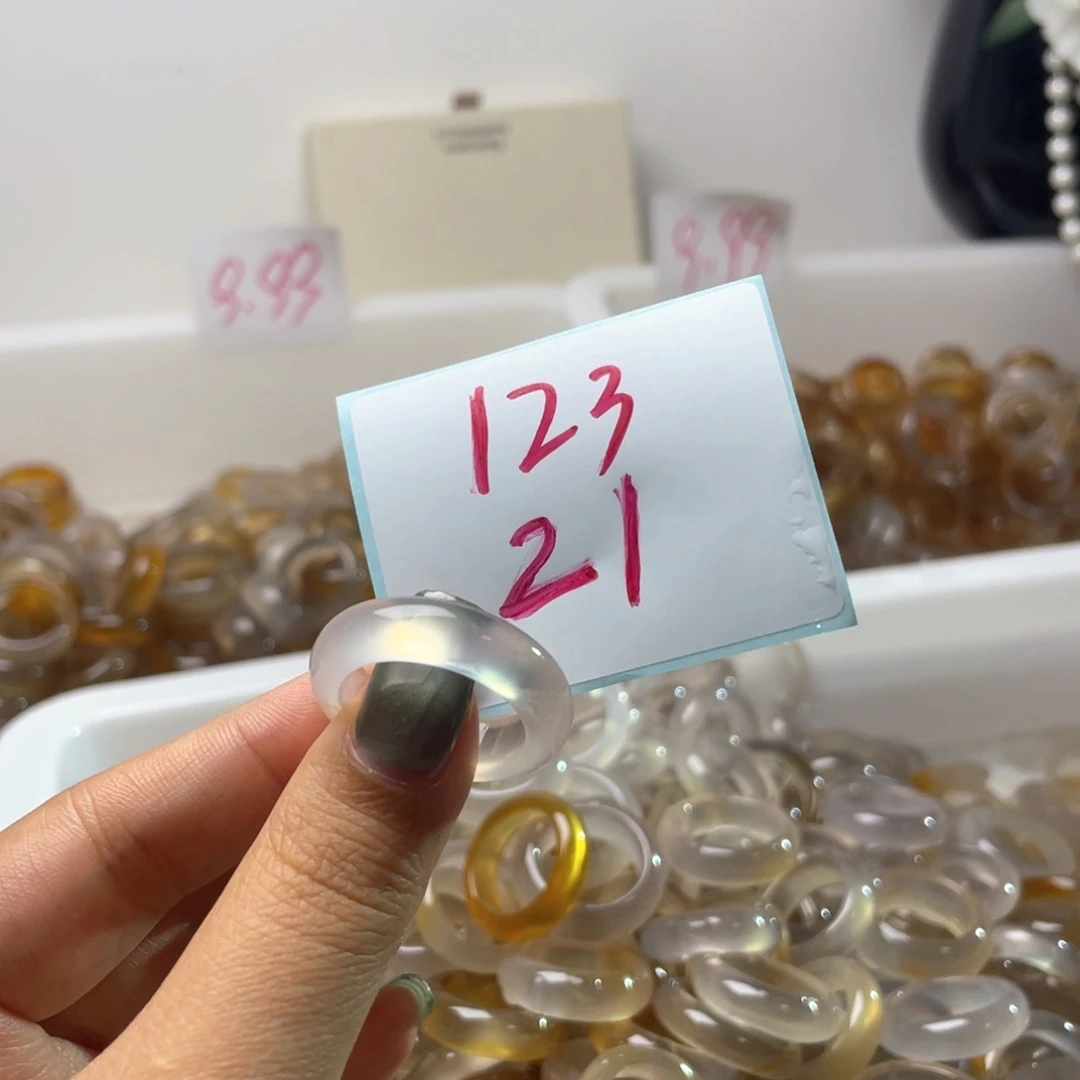 玛瑙/玉髓戒指合金123