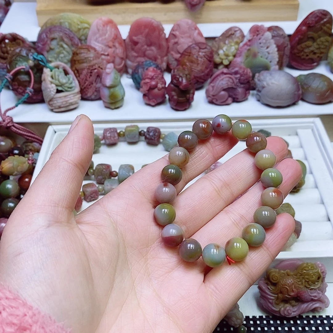 玛瑙/玉髓盐源玛瑙手链未镶嵌