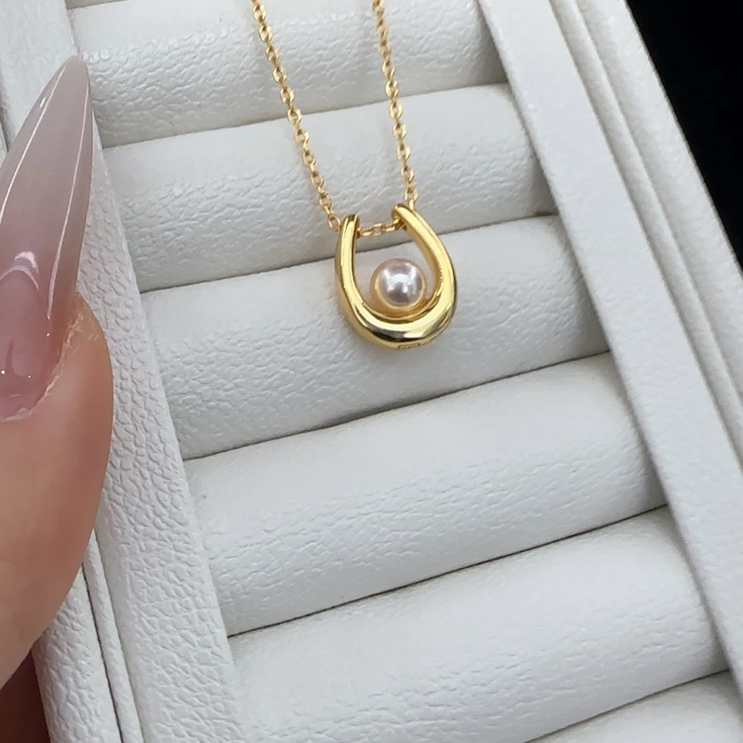 海水珍珠颈饰银S925镶嵌