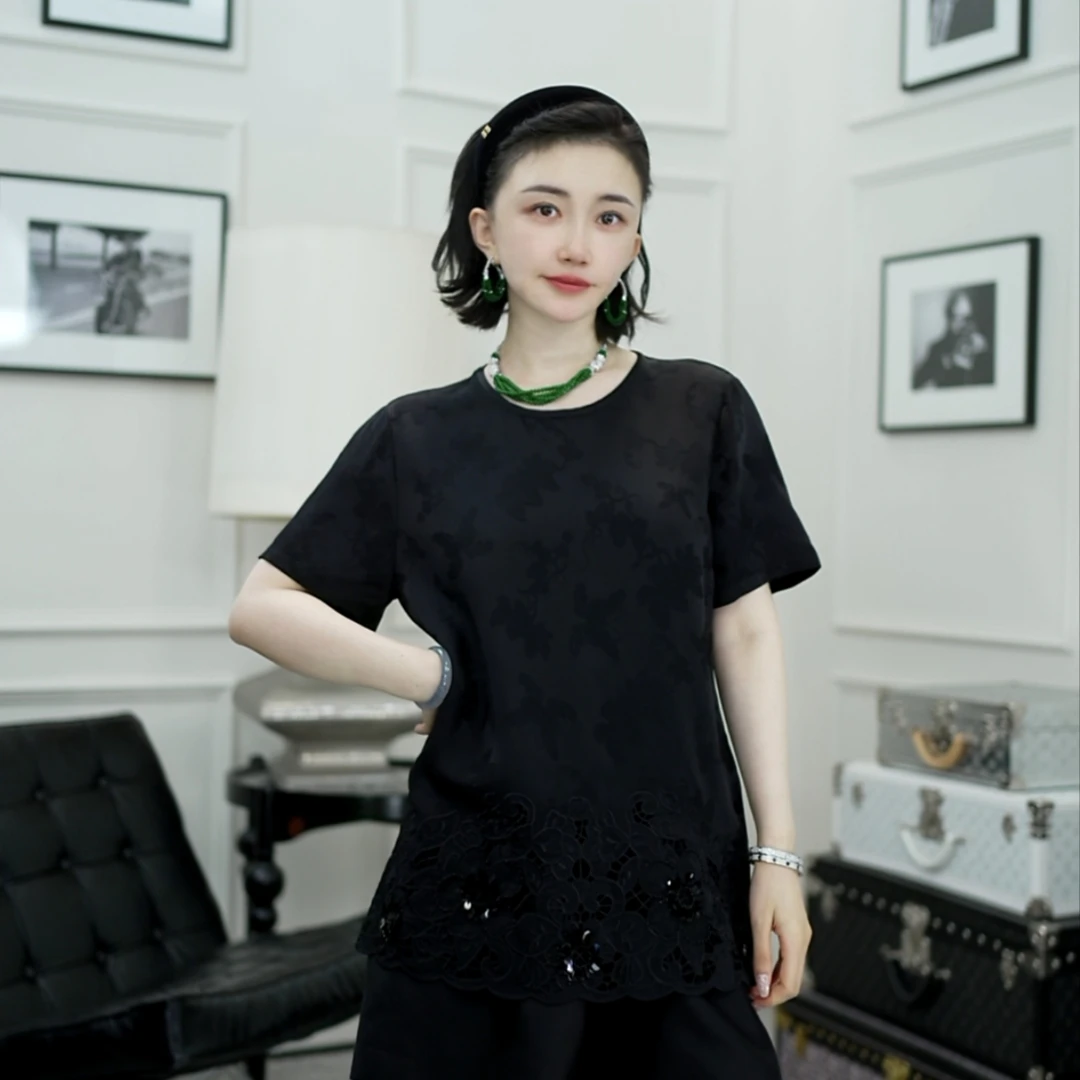 Betty Bairn【匠心/云烟里 】新中式提花刺绣上衣25B-BW10586