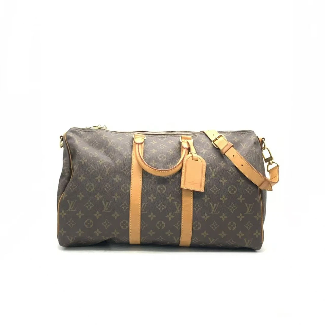 95新 LouisVuitton/路易威登 【安则专属】老花kp45旅行袋