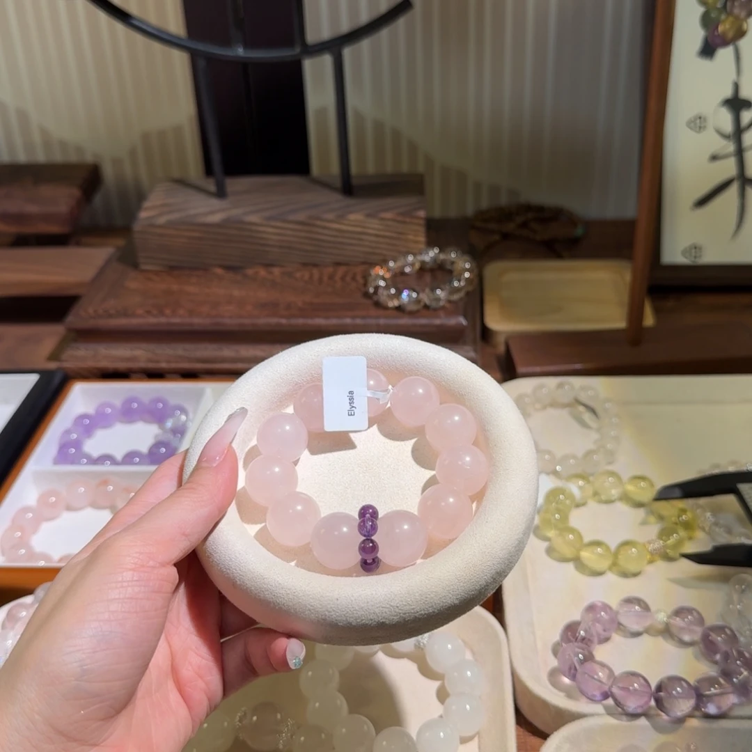 佳***了未镶嵌手链水晶马粉