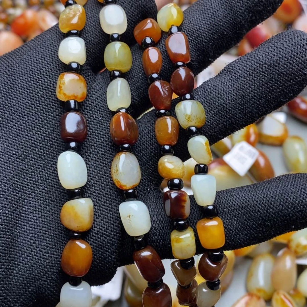 钟***叔手链未镶嵌和田玉