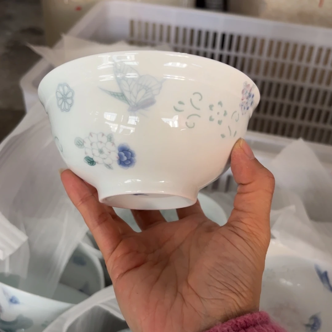 瓷碗景德镇陶瓷两只恶微瑕