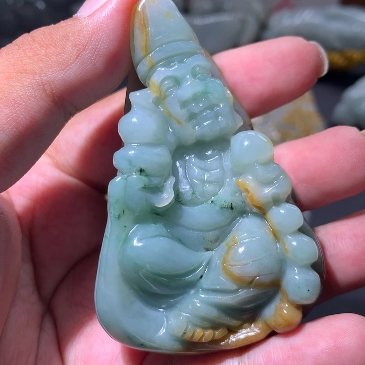 翡翠未镶嵌颈饰保真天然a货翡翠