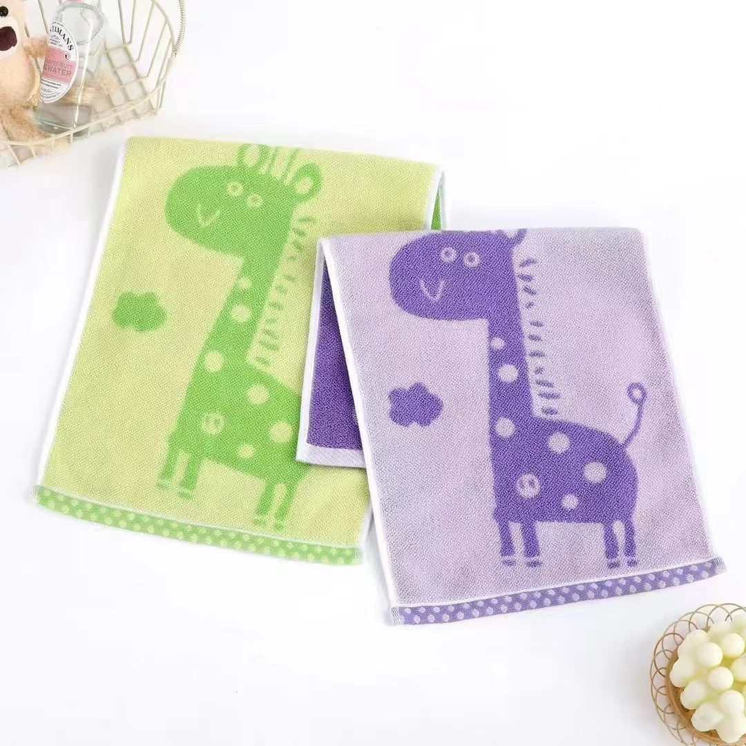 女士专业擦汗巾25*50cm全棉提花毛巾柔软透气家用幼儿园洗脸洗澡