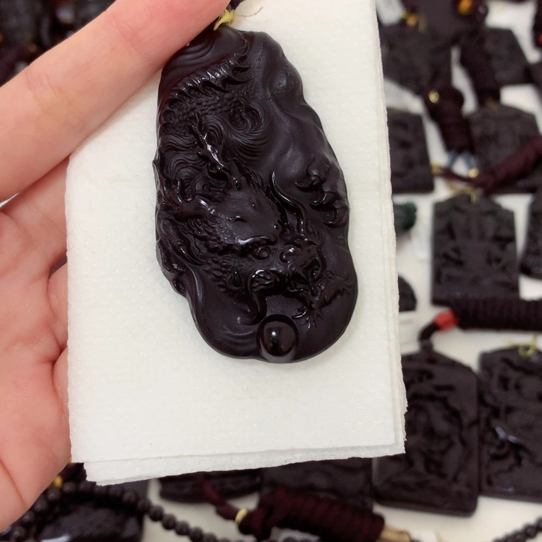 天然a货钢琴黑挂件