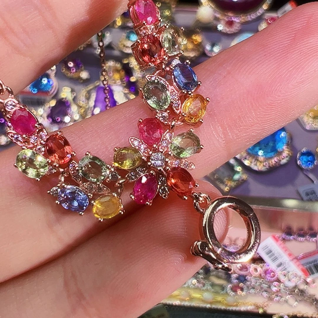 银S925镶嵌珠宝奇石蓝宝石