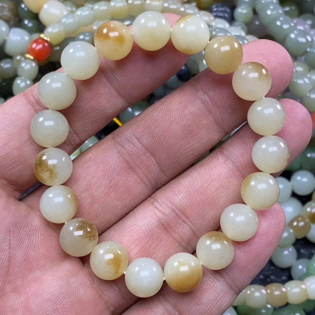 和田玉手链未镶嵌一**前