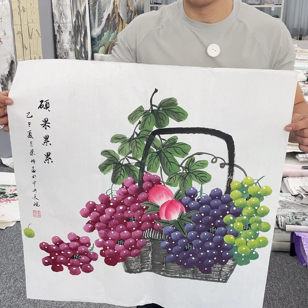 国画纯手绘字画宣纸