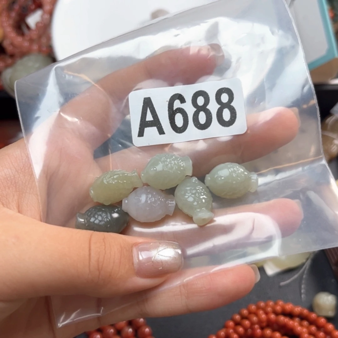 未镶嵌和田玉珠宝奇石鱼**呆
