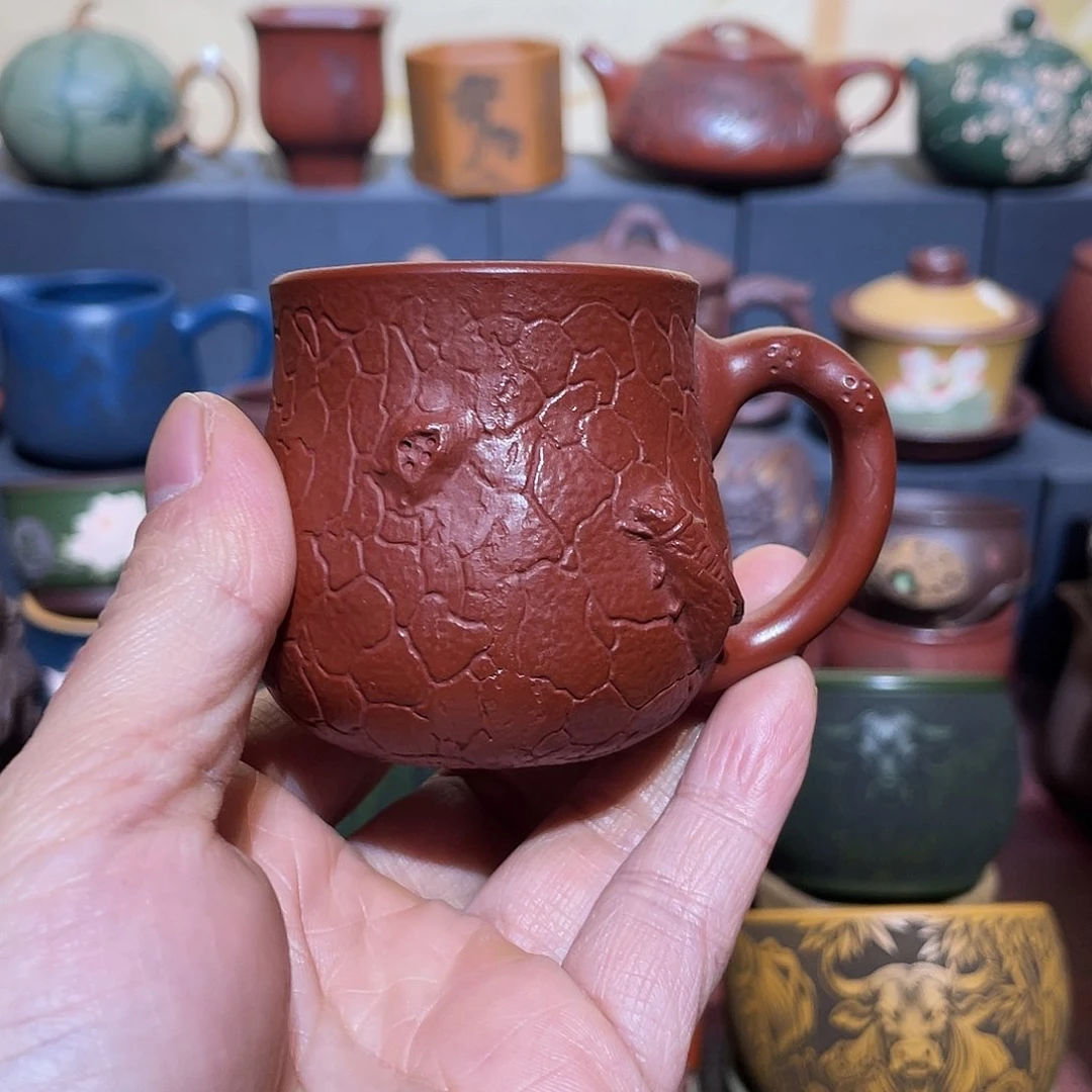 原矿紫砂手工主人杯