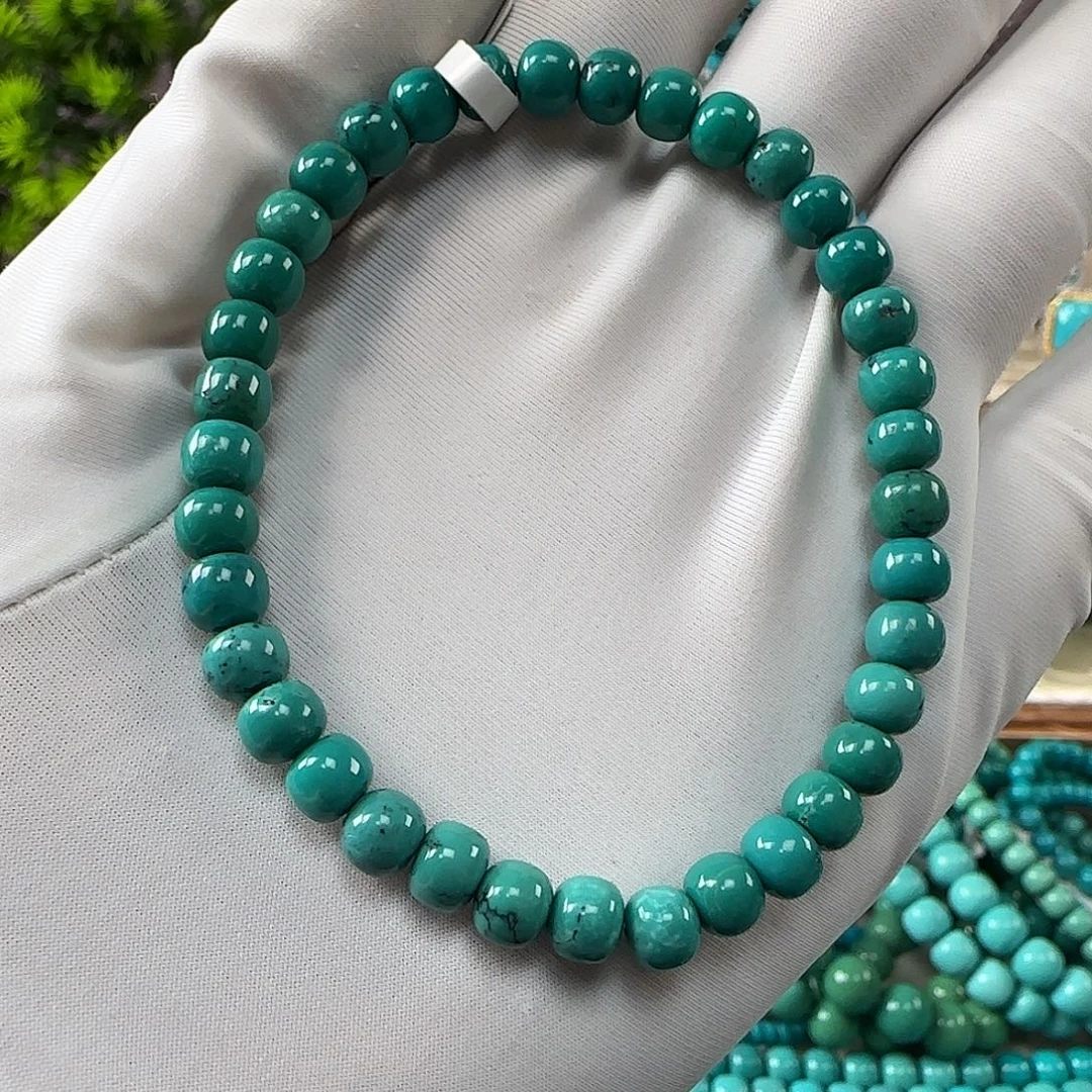 绿松石未镶嵌手串5mm+