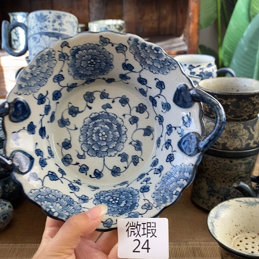 陶手工手绘青花高温陶瓷