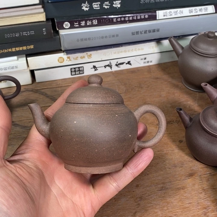 茶壶紫砂110cc全手工摹古