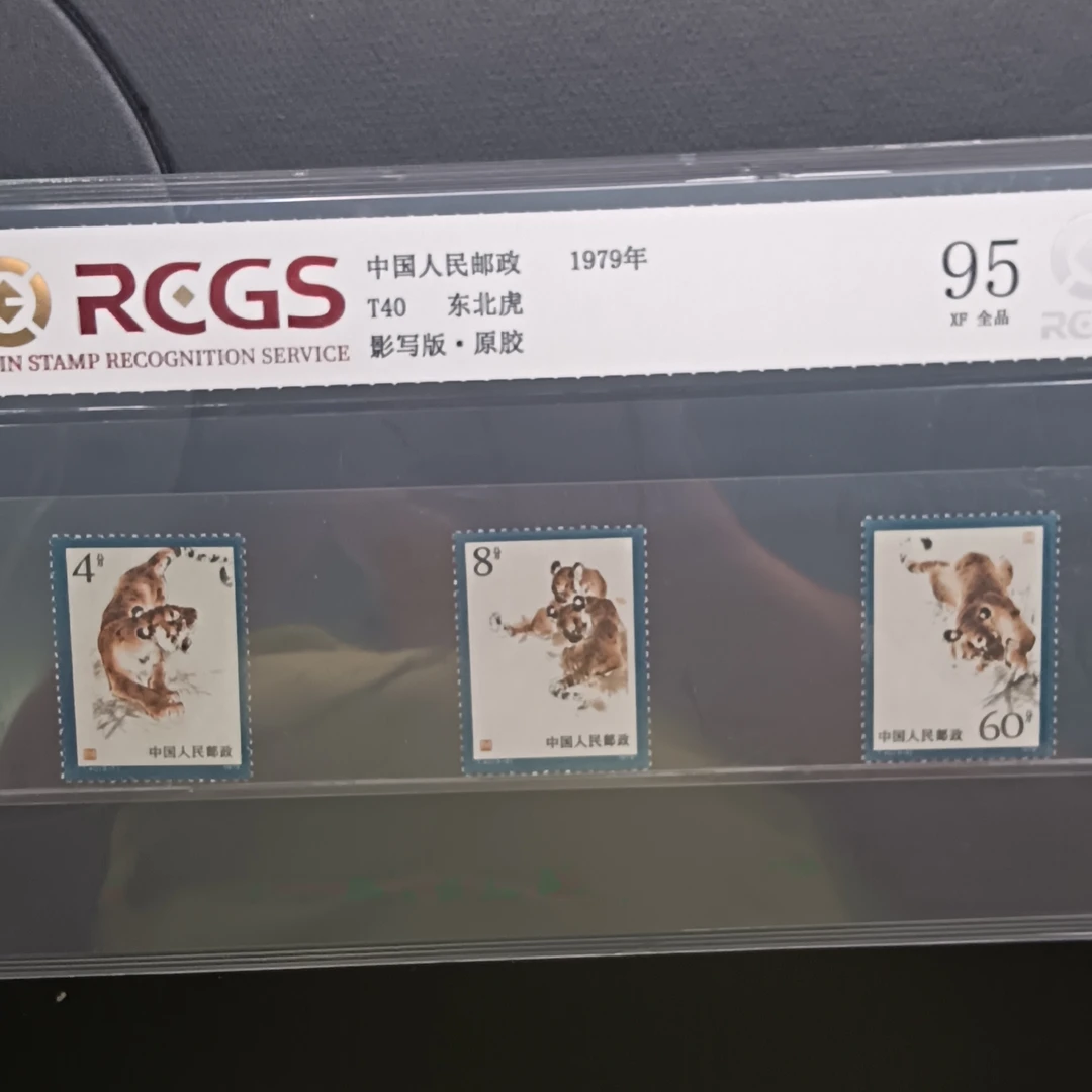 T40东北虎邮票1979年发行95分中钱国信原胶全品