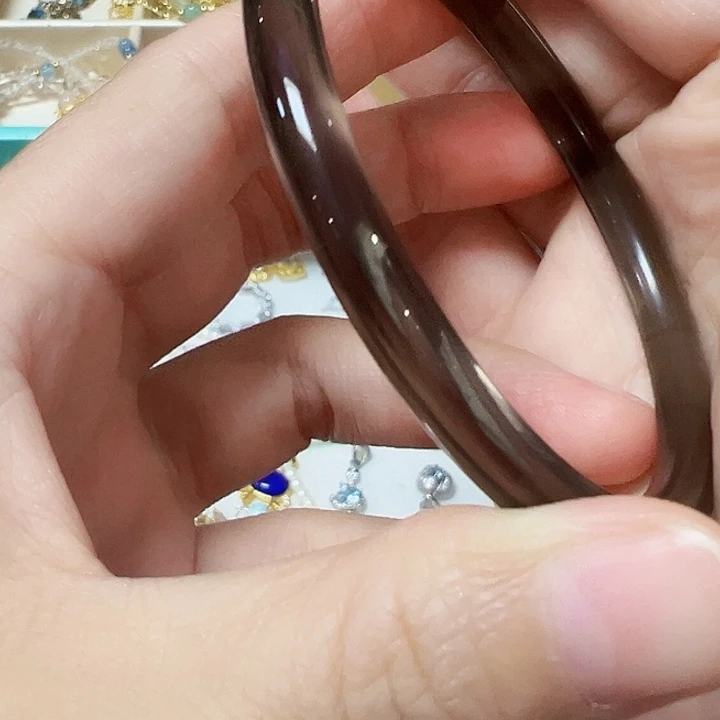 黑曜岩未镶嵌手镯54-62可选