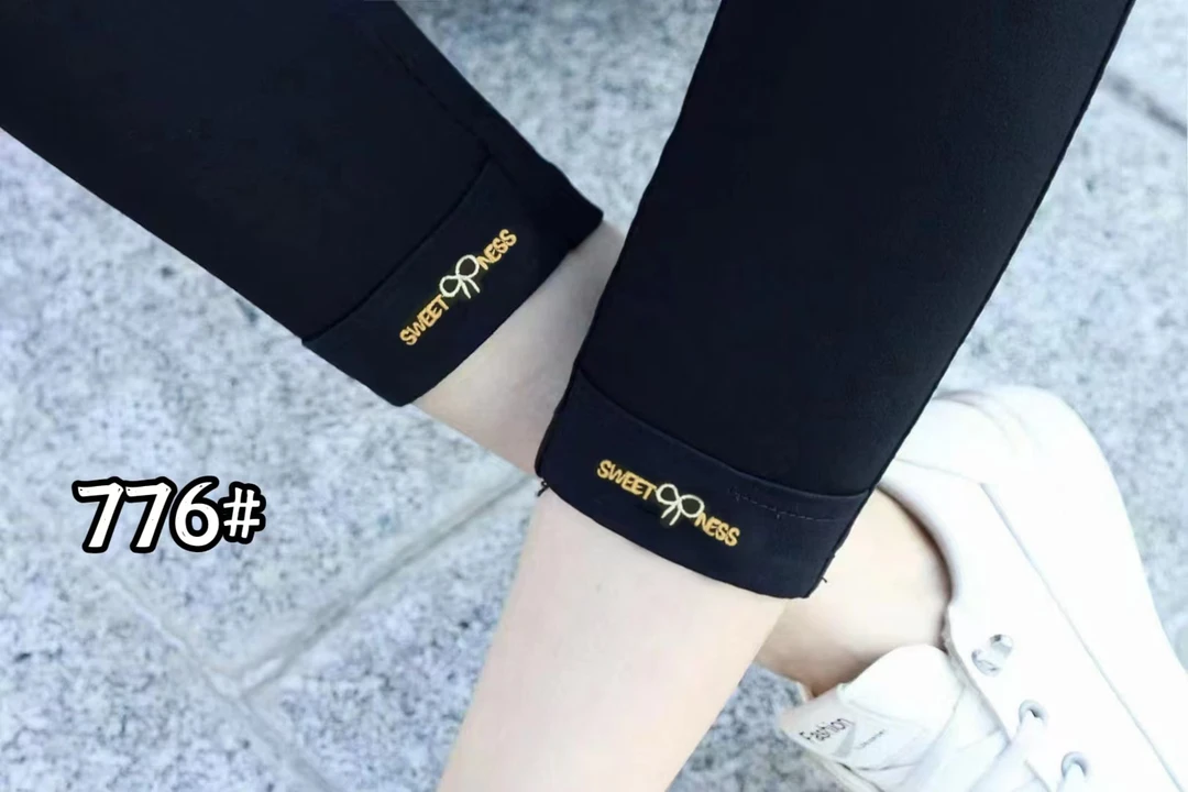 776#九分裤铅笔裤女装中高腰紧身修身弹力百搭外穿小黑裤
