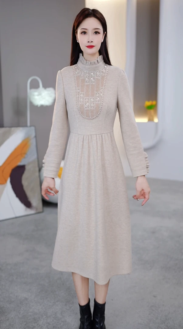 [依铭服饰] KK360#2025 百搭 时尚 显瘦 修身 气质 连衣裙
