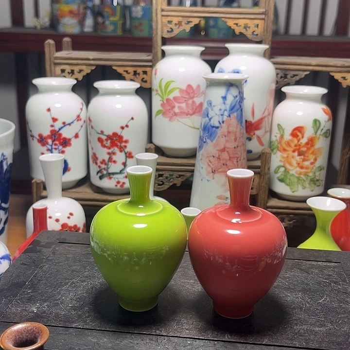摆件陶景德镇陶瓷二件套