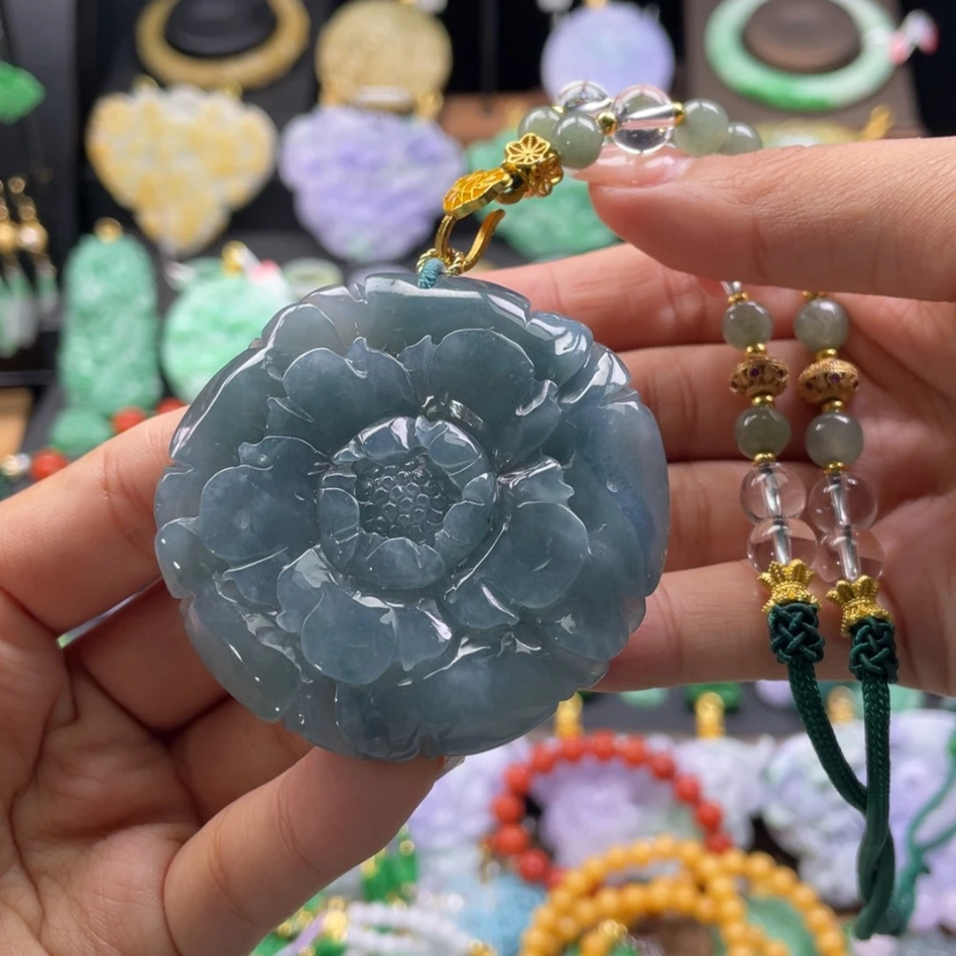 翡翠未镶嵌颈饰代编织