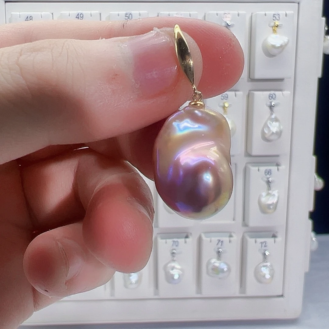 淡水珍珠吊坠(不含链)未镶嵌